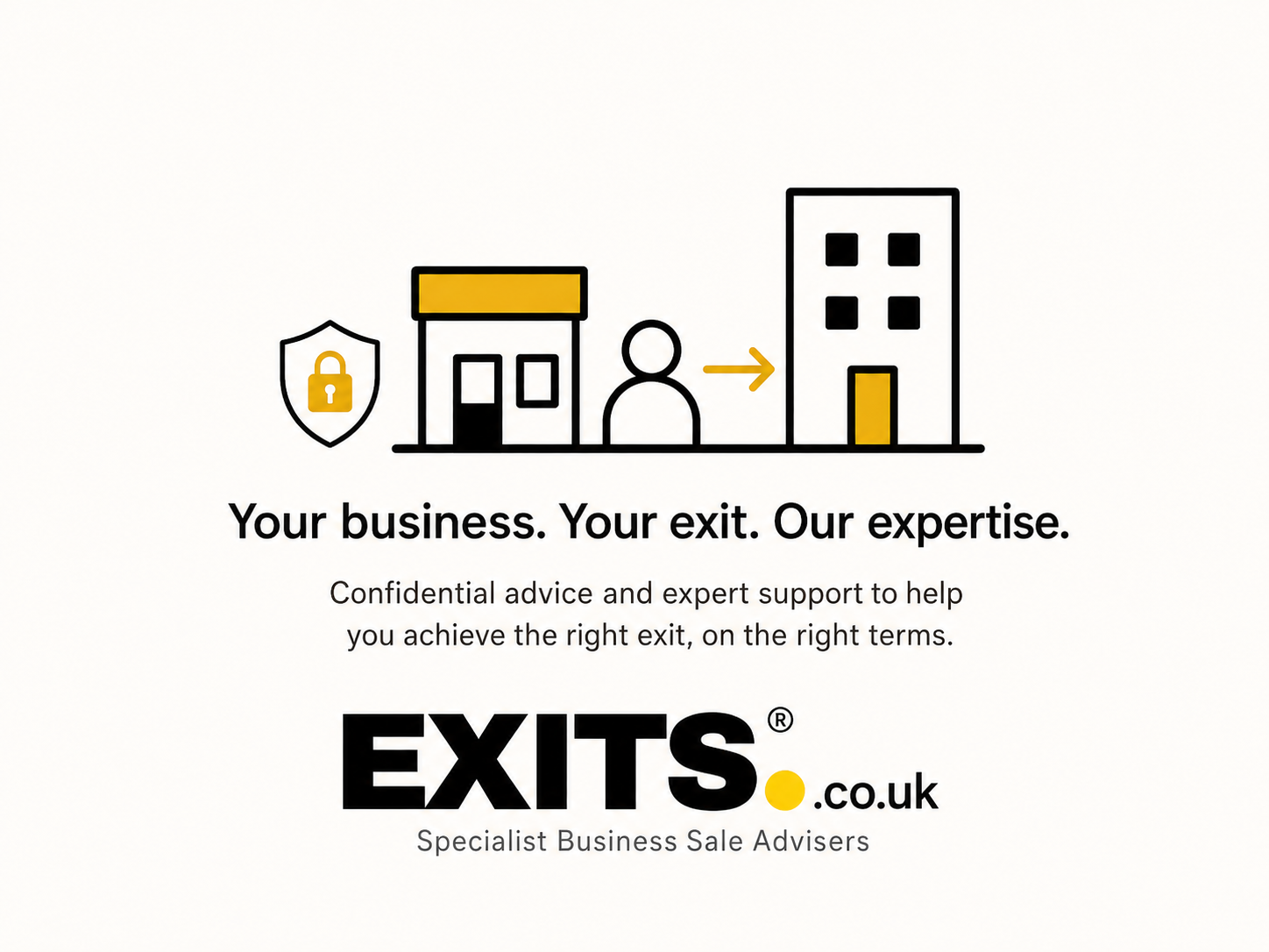 EXITS.co.uk confidential business sale illustration